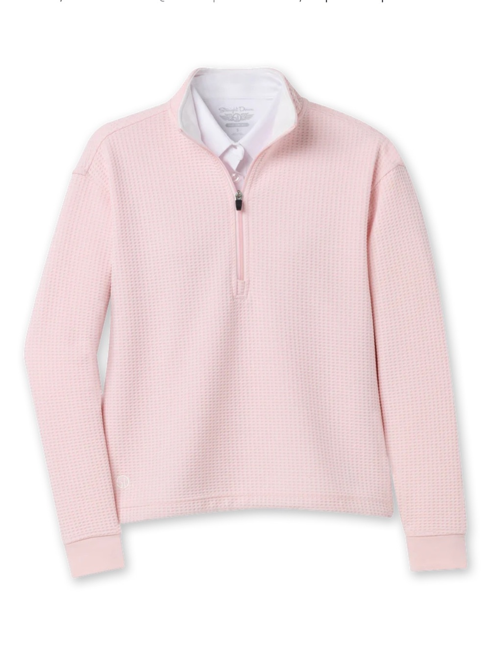 Straight Down women’s all zip light pink